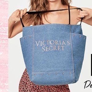 Victoria Secret Denim Tote Bag